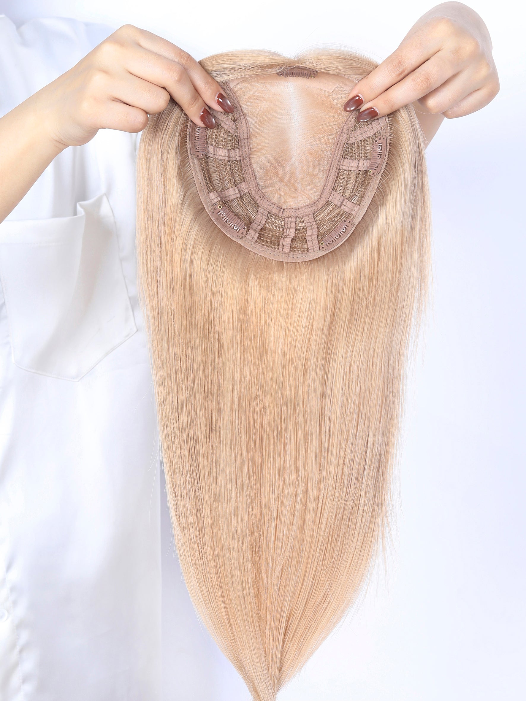 #Dirty Blonde Topper With Invisible Wire