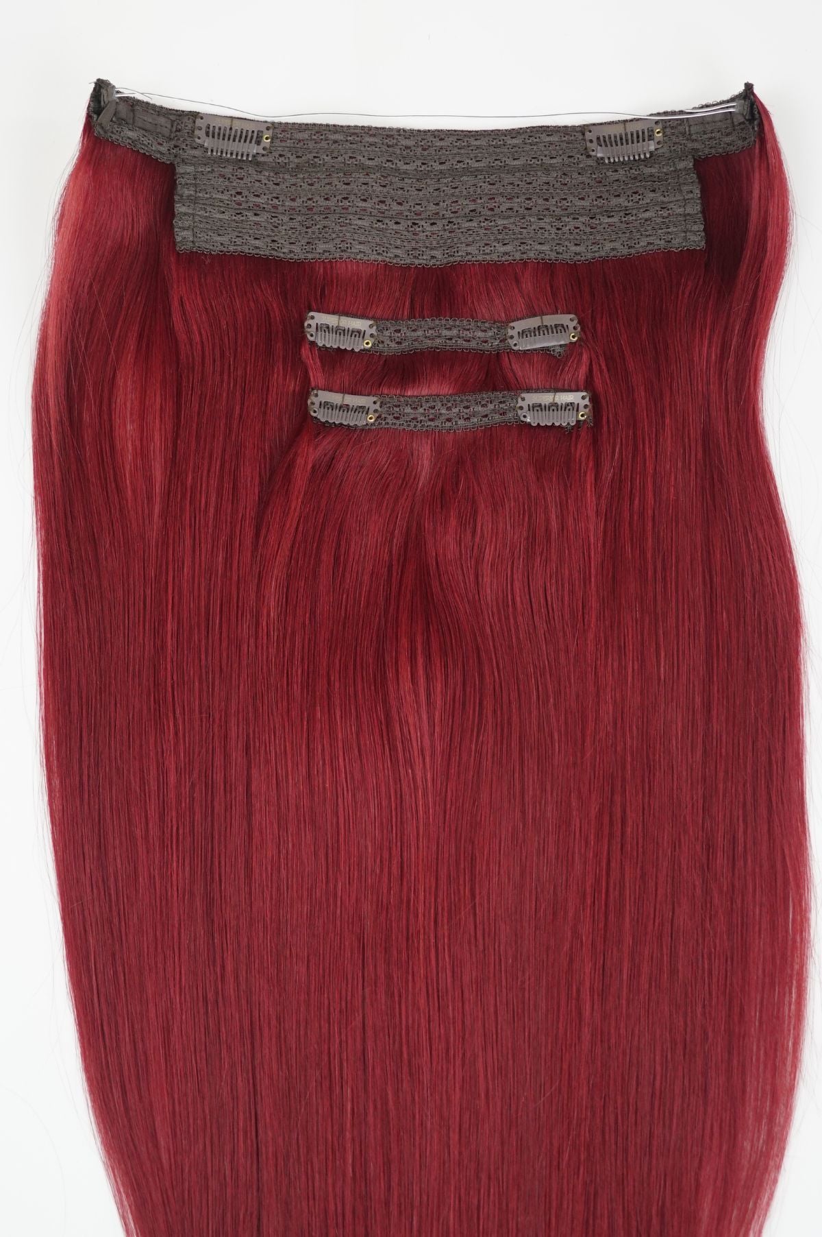 #6R Red Chestnut Brown Classic Halo Hair Extensions