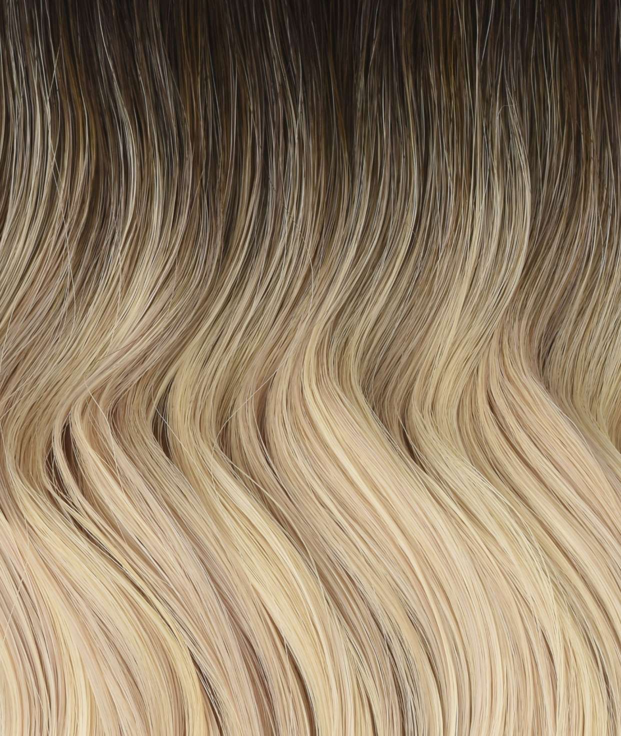 #Iced Coffee Balayage Traditional Weft Hair Extensions
