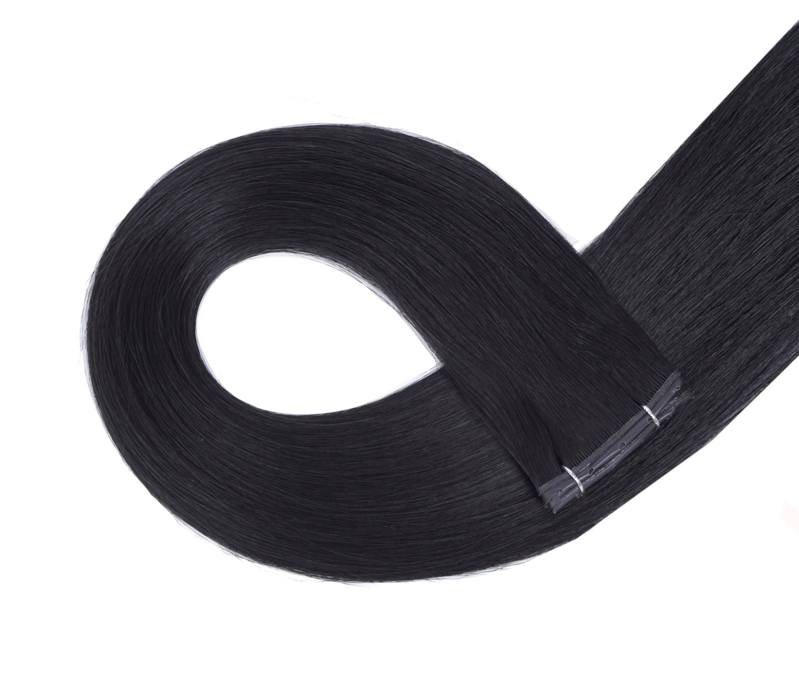 #1 Jet Black Butterfly Weft™ Extensions