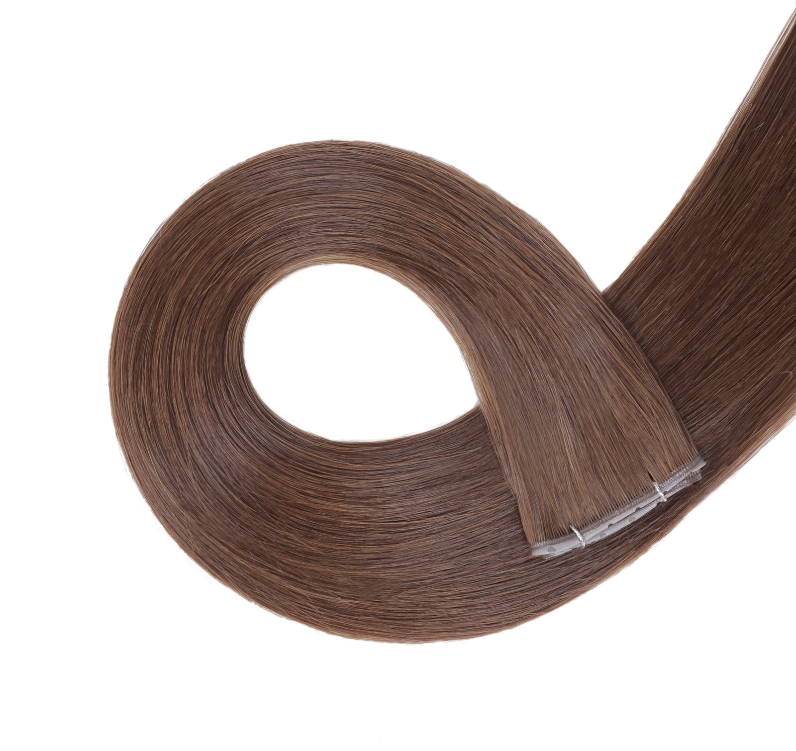 #4 Chocolate Brown Butterfly Weft™ Extensions