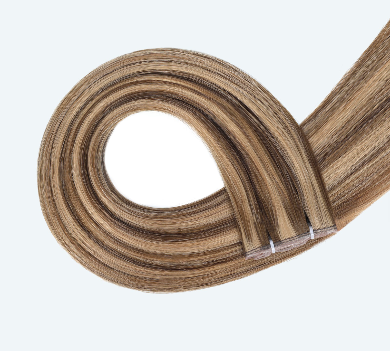 #Chestnut Brown Highlights Butterfly Weft™ Extensions