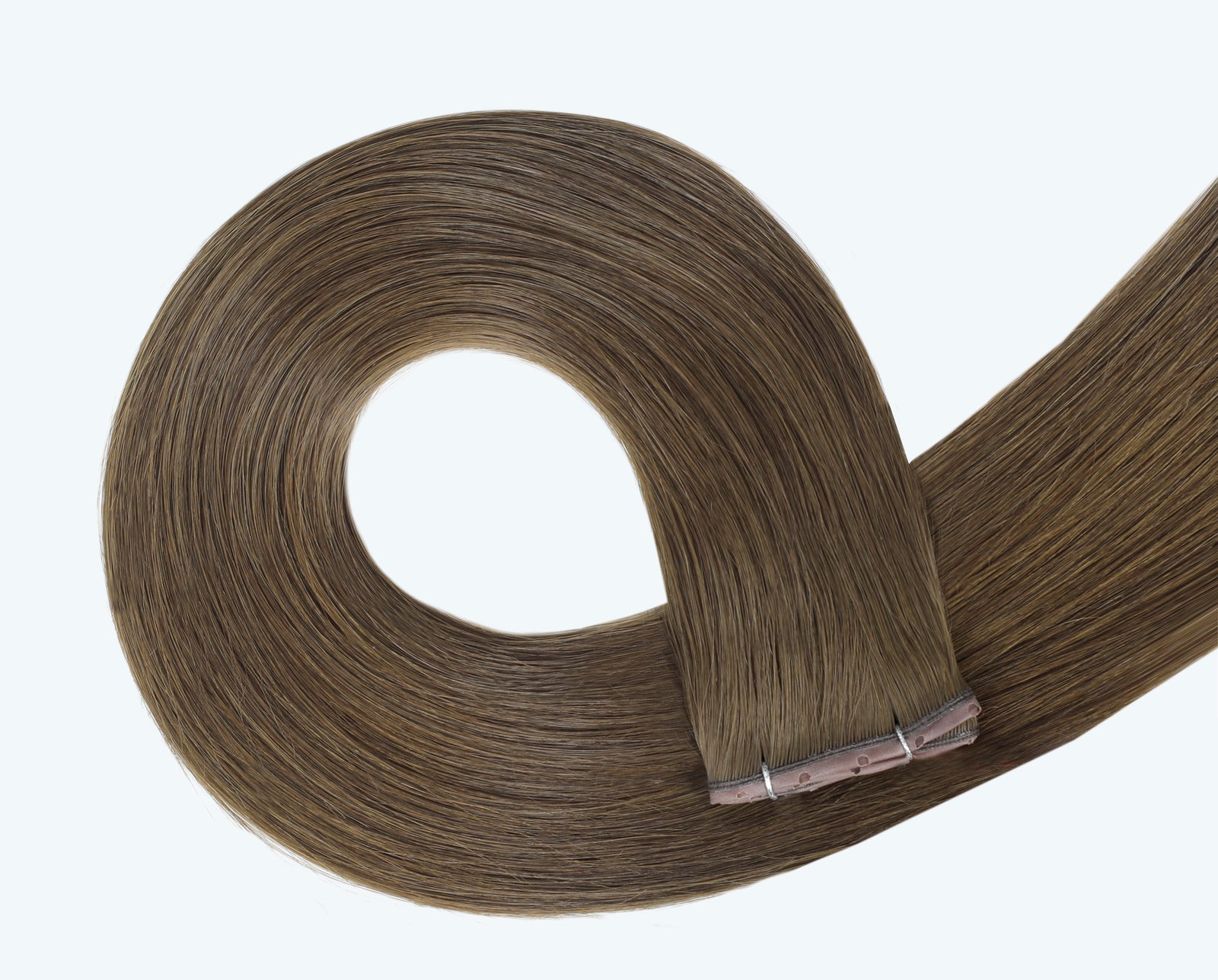 #8 Natural Light Brown Butterfly Weft™ Extensions