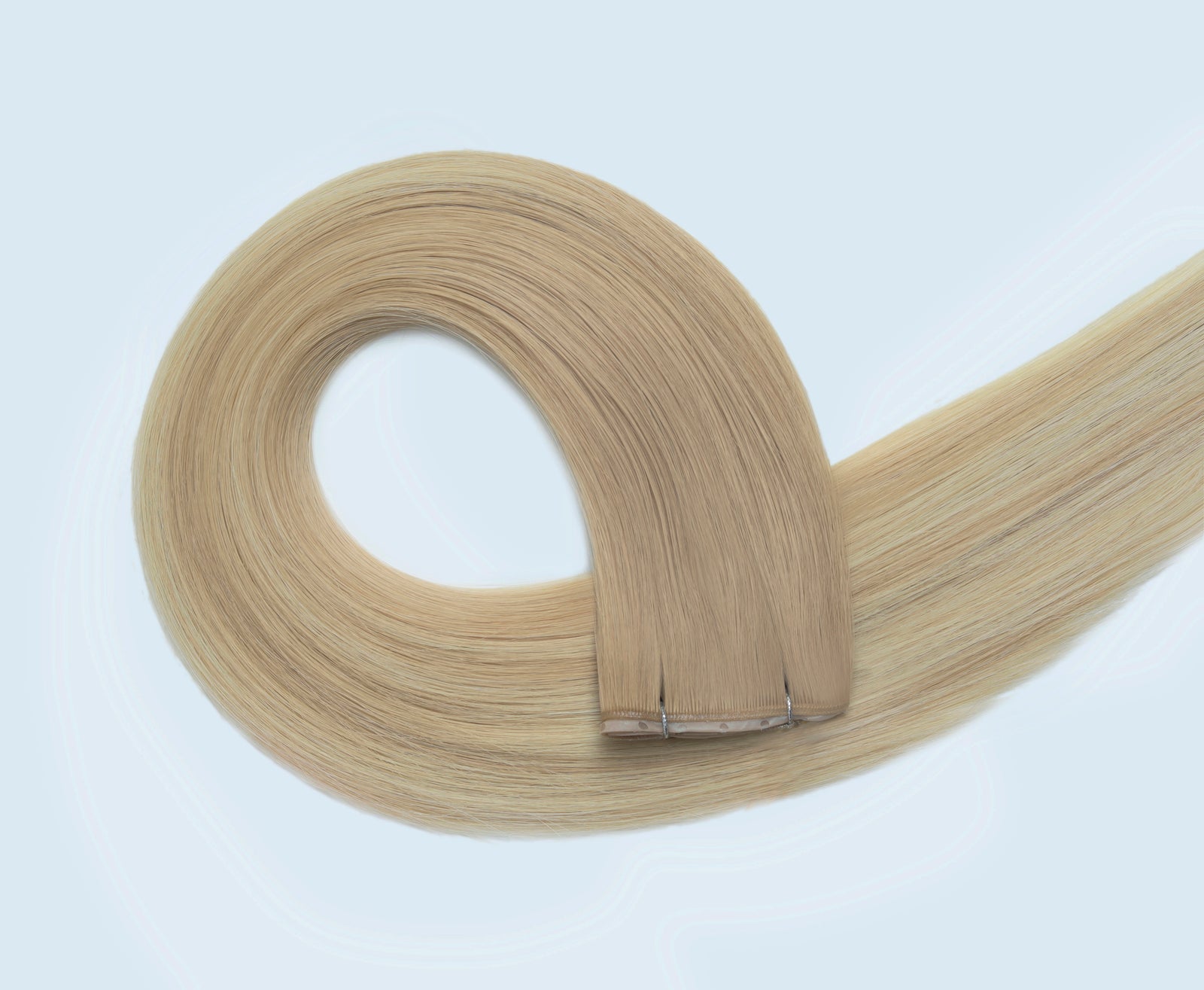 #Sandy Blonde Balayage Butterfly Weft™ Extensions