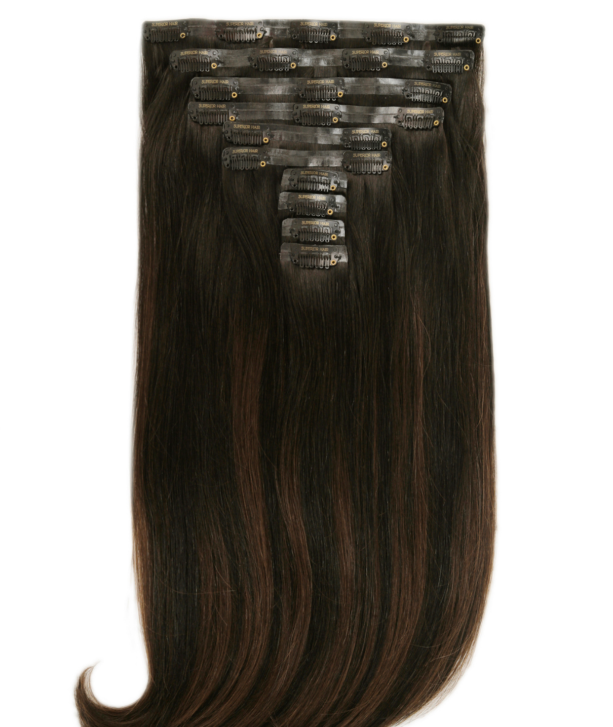 #Off Black Balayage Seamless Clip In Hair Extensions (DISCONTINUED)