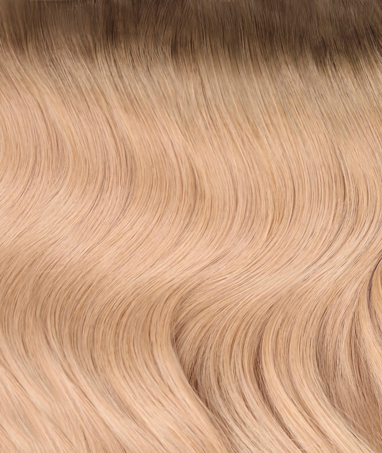 #Rooted Champagne Chestnut Classic Clip In Hair Extensions 9pcs