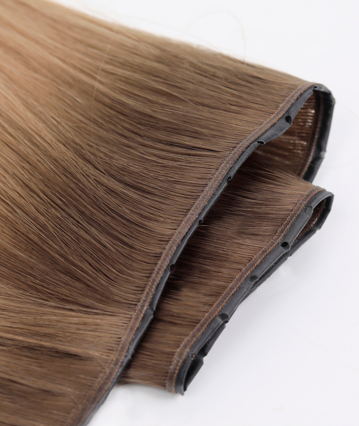 Rooted Champagne Chestnut Butterfly Weft™ Hair Extensions (NEW)