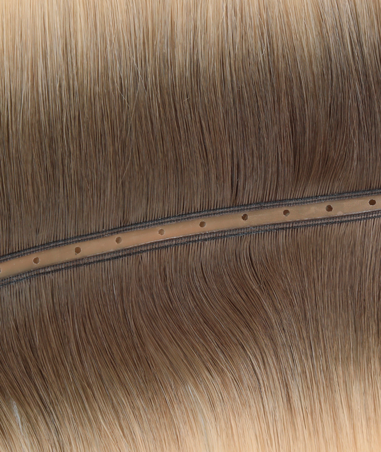 #Rooted Hollywood Blonde Butterfly Weft™ Hair Extensions