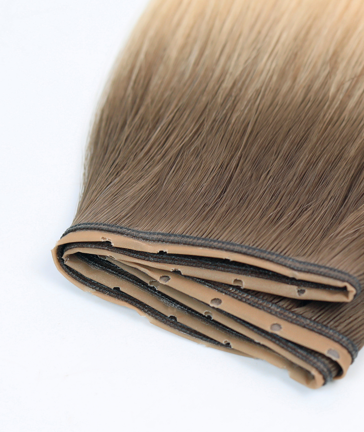#Rooted Hollywood Blonde Butterfly Weft™ Hair Extensions