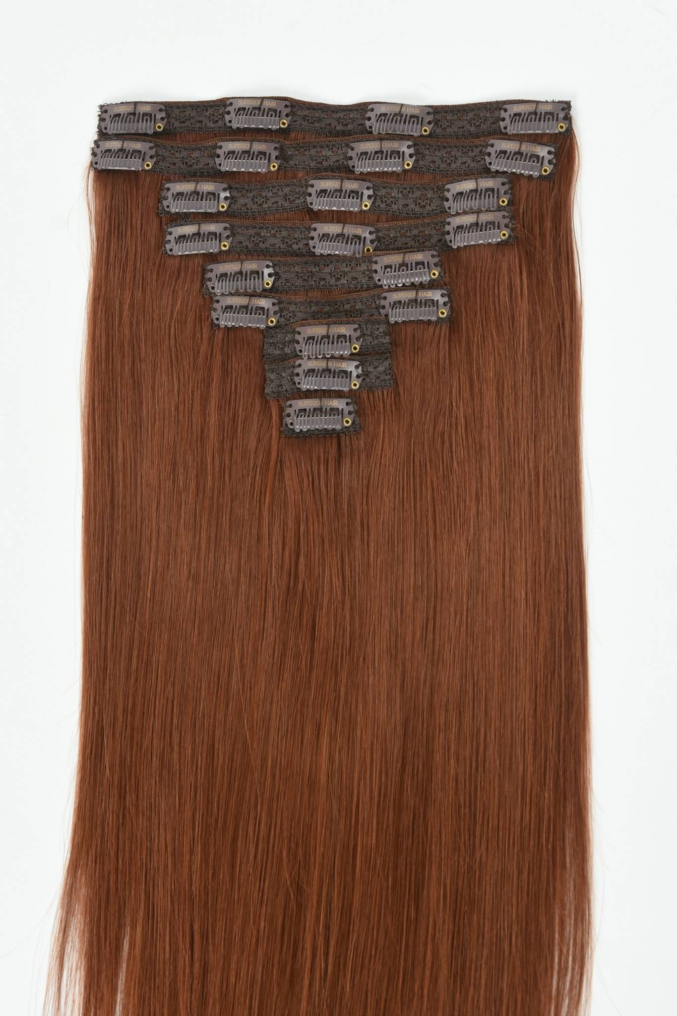 #33 Auburn Classic Clip In Hair Extensions 9pcs