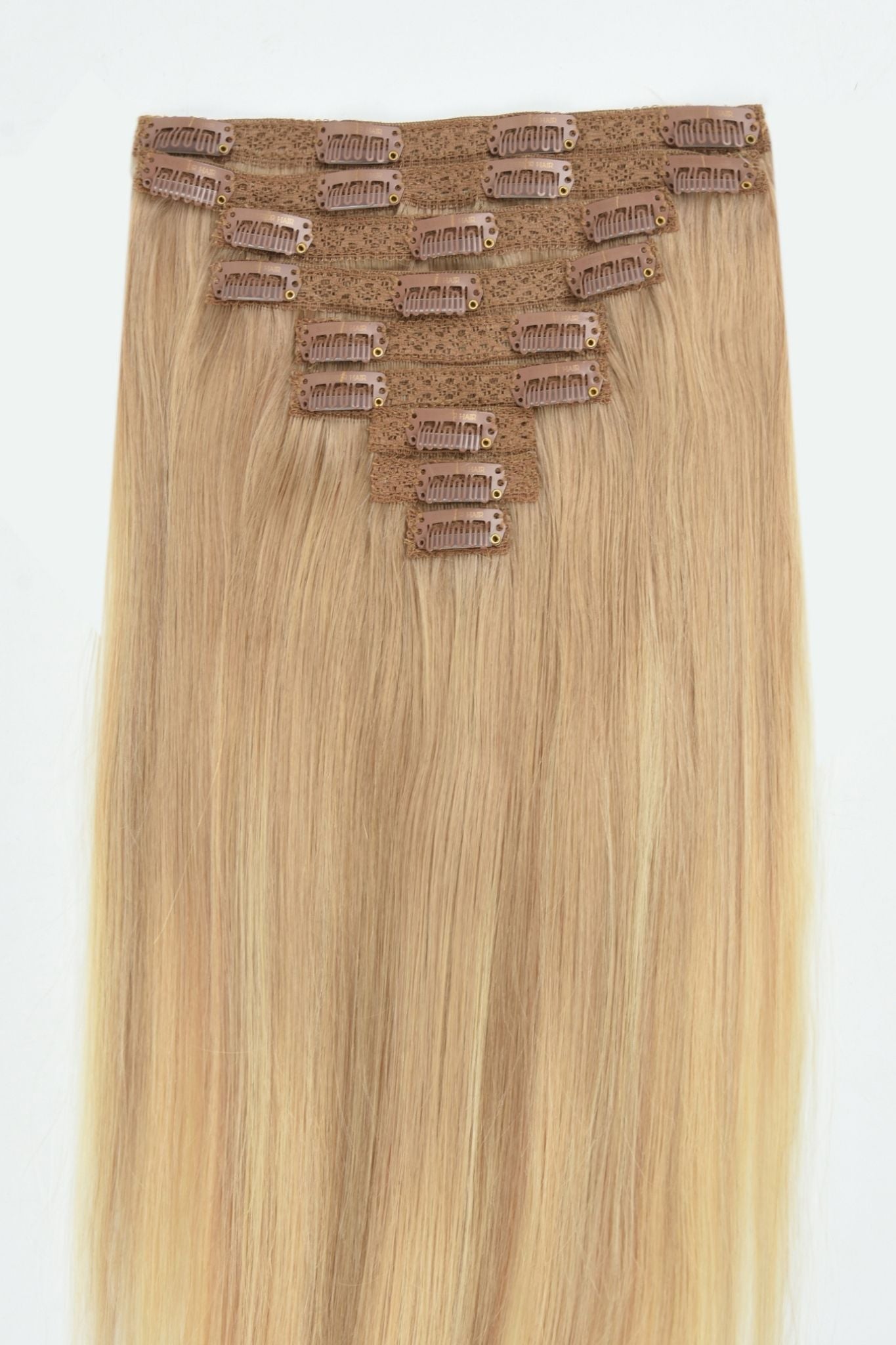 #Sandy Blonde Balayage Classic Clip In Hair Extensions 9pcs