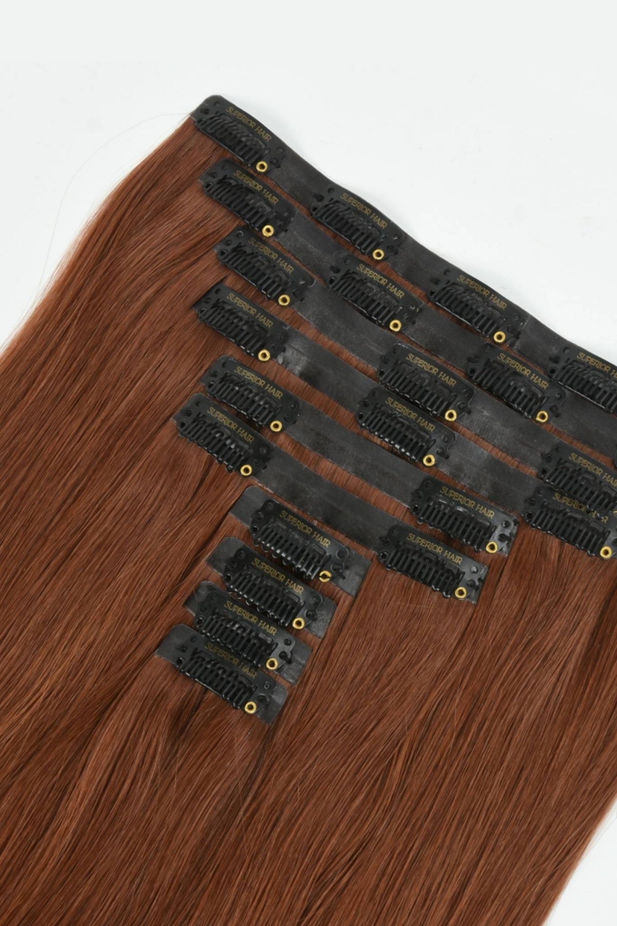 #33 Auburn Seamless Clip In Extensions