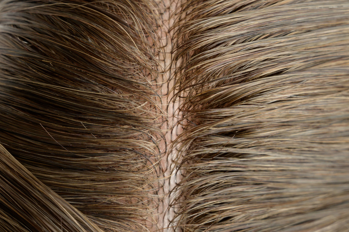 #4A Ash Brown Skin Base Hair System