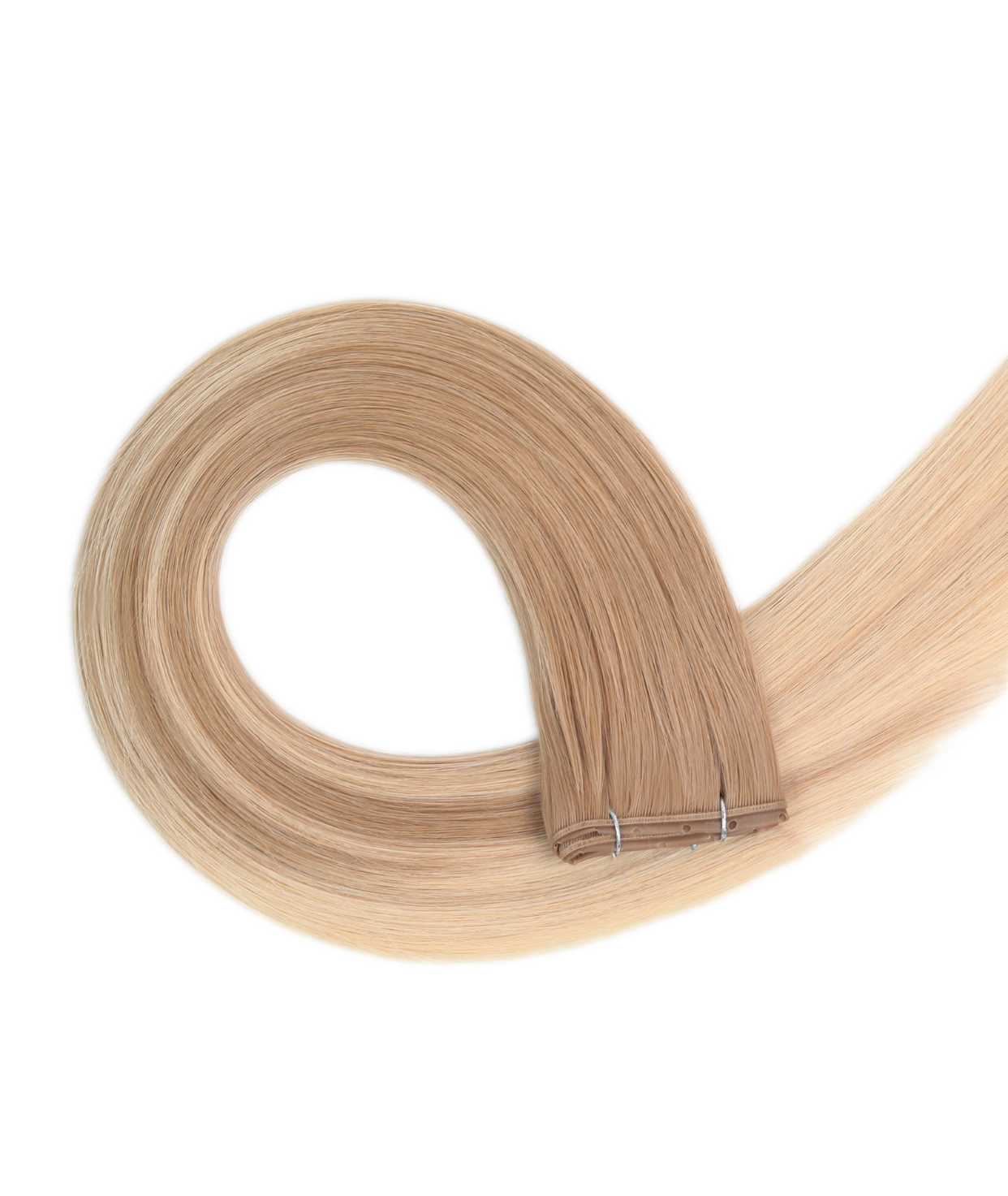 #Sandy Blonde Balayage Butterfly Weft™ Hair Extensions