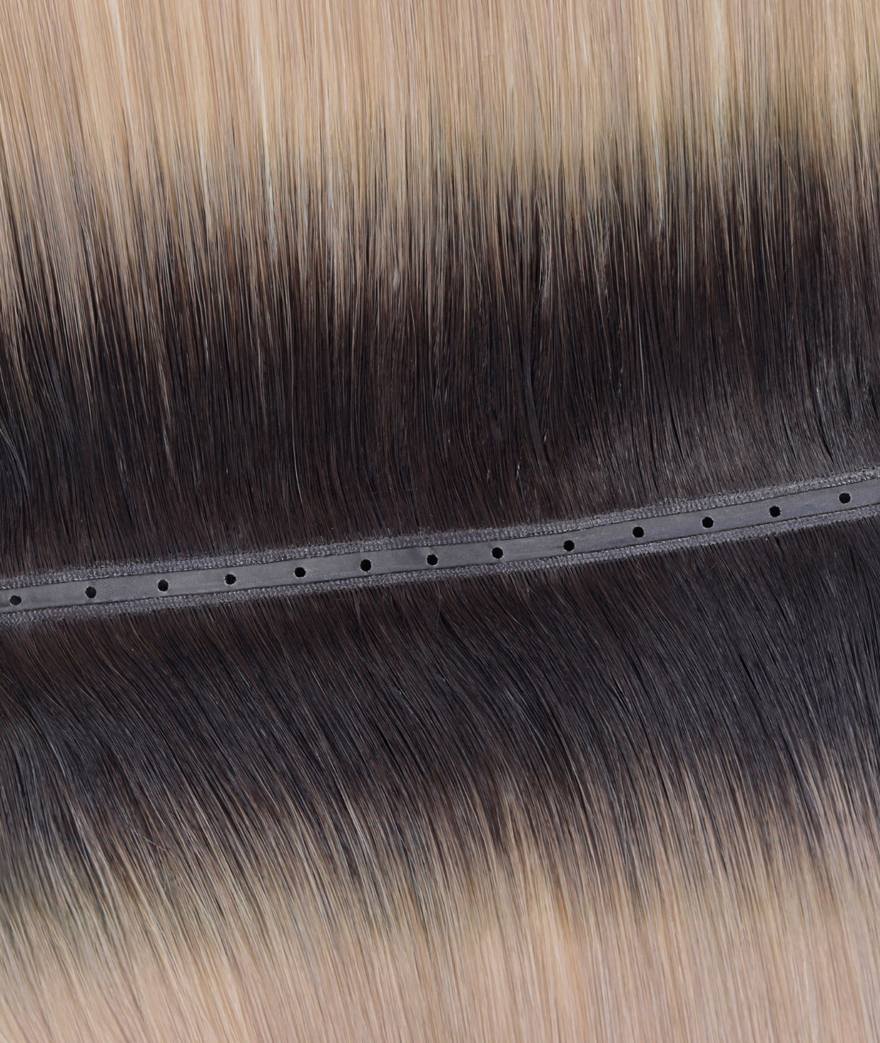 #Smokey Ombre Butterfly Weft™ Hair Extensions