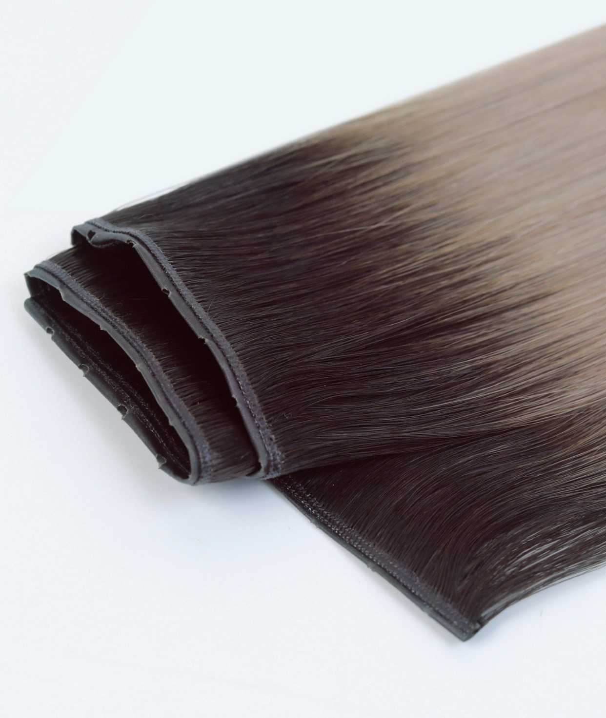 #Smokey Ombre Butterfly Weft™ Hair Extensions