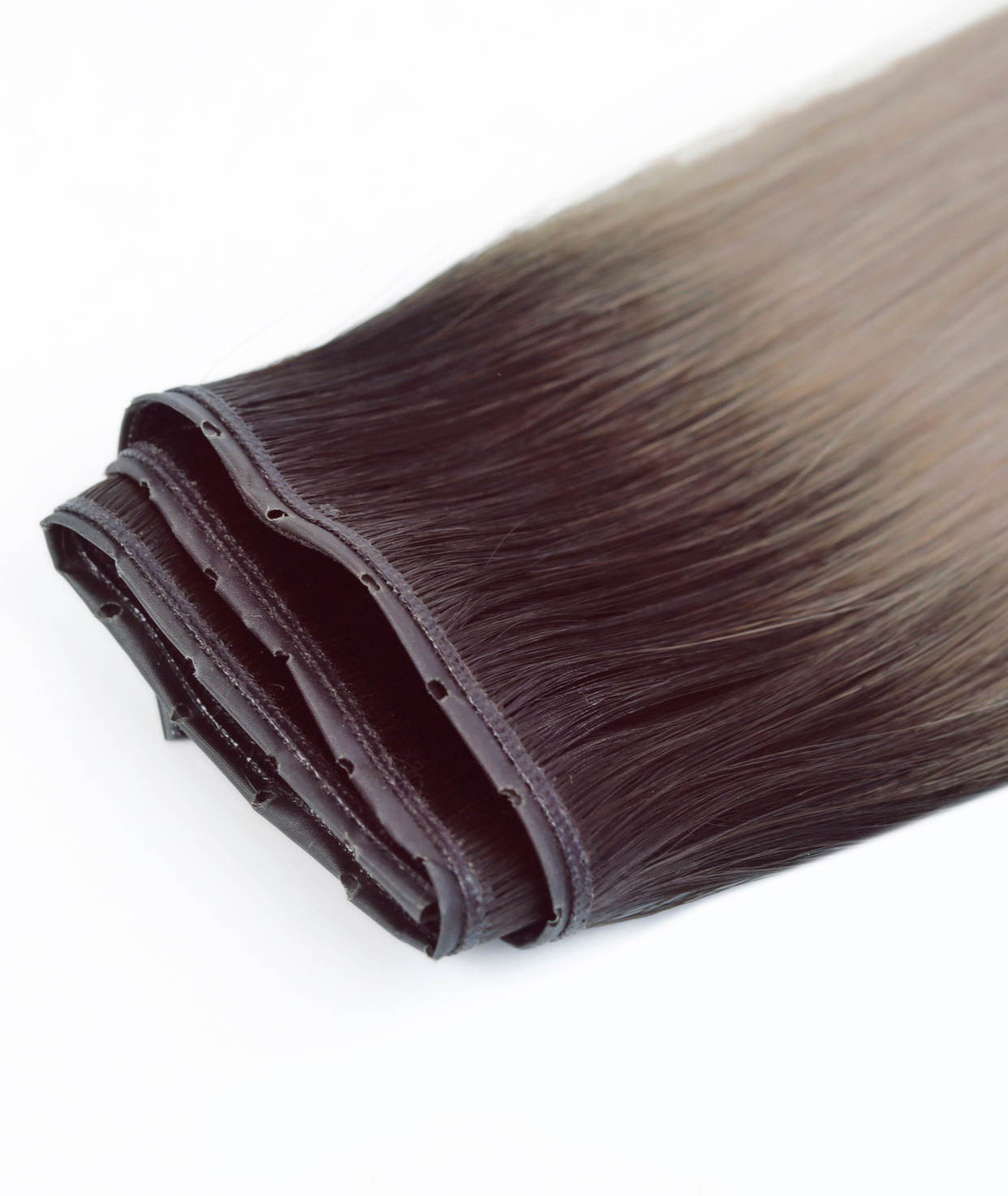 #Smokey Ombre Butterfly Weft™ Hair Extensions