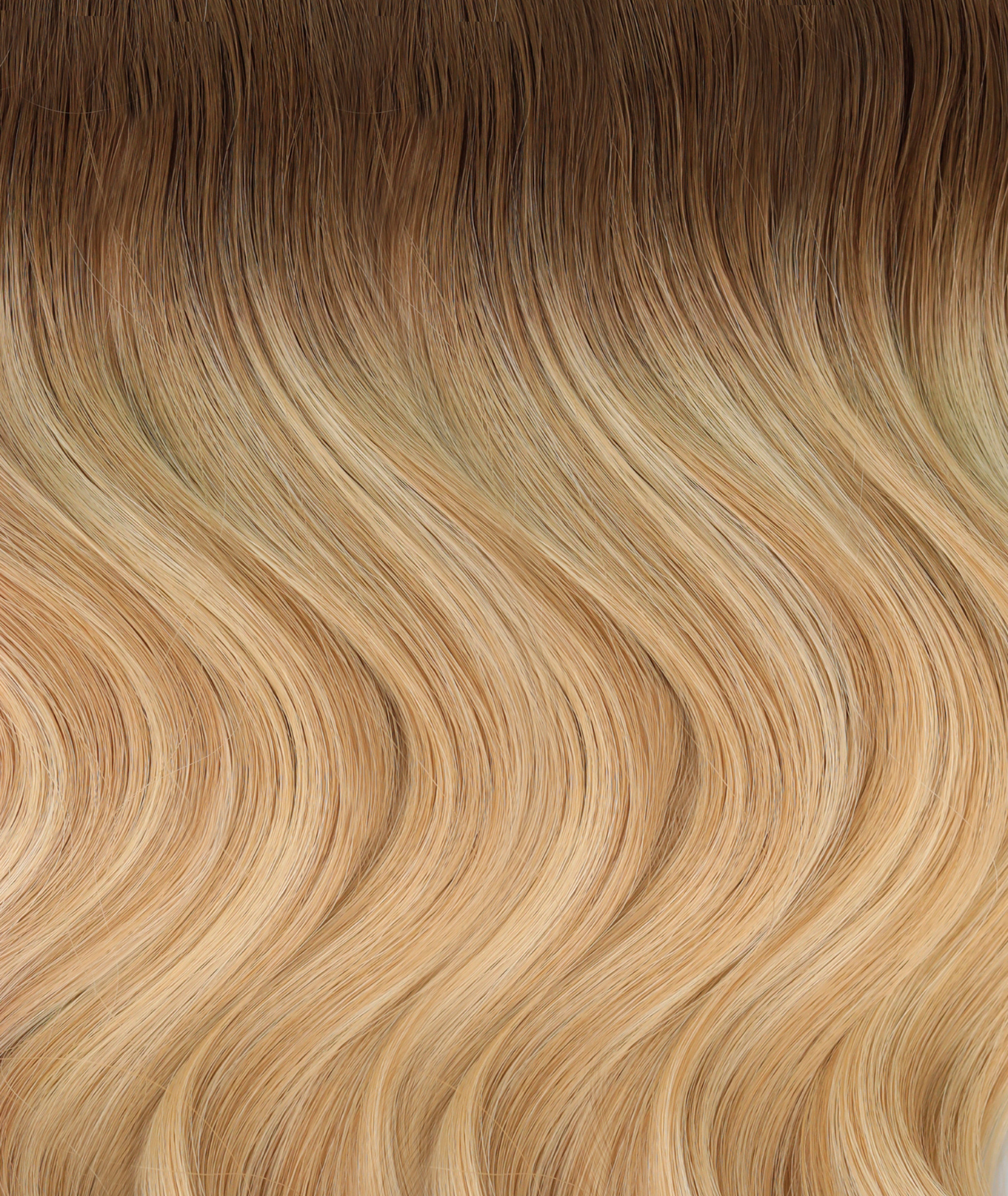 #Toffee Cream Balayage Seamless Clip In Hair Extensions