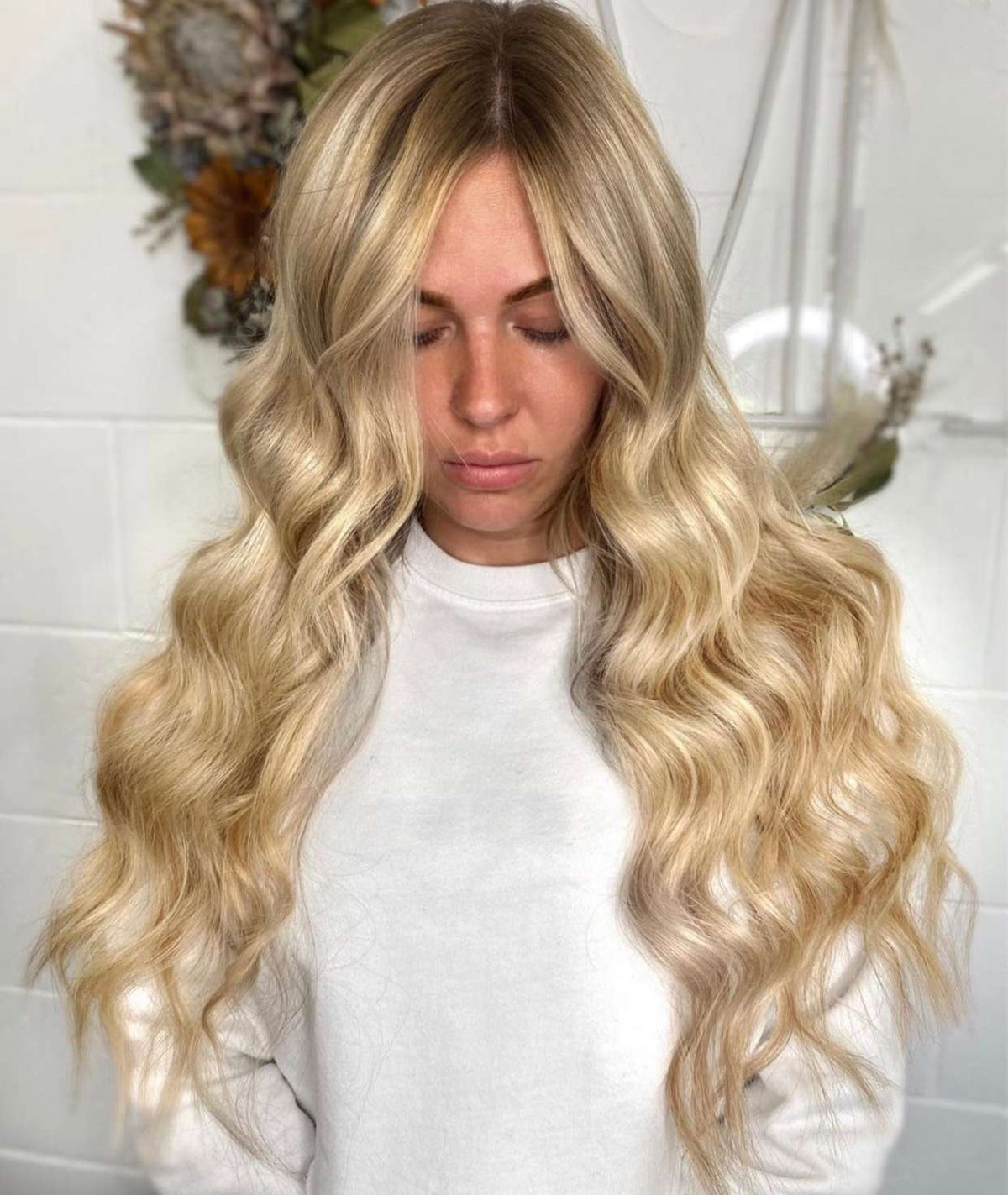 #Toffee Cream Balayage Seamless Clip In Extensions