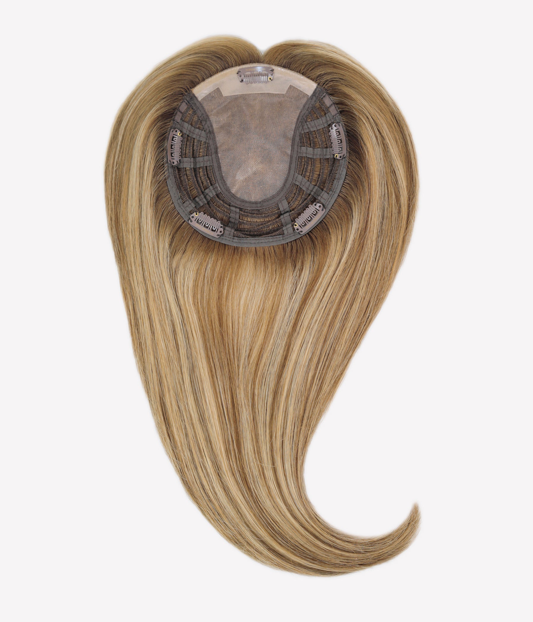#Toasted Bronde Balayage Topper With Invisible Wire