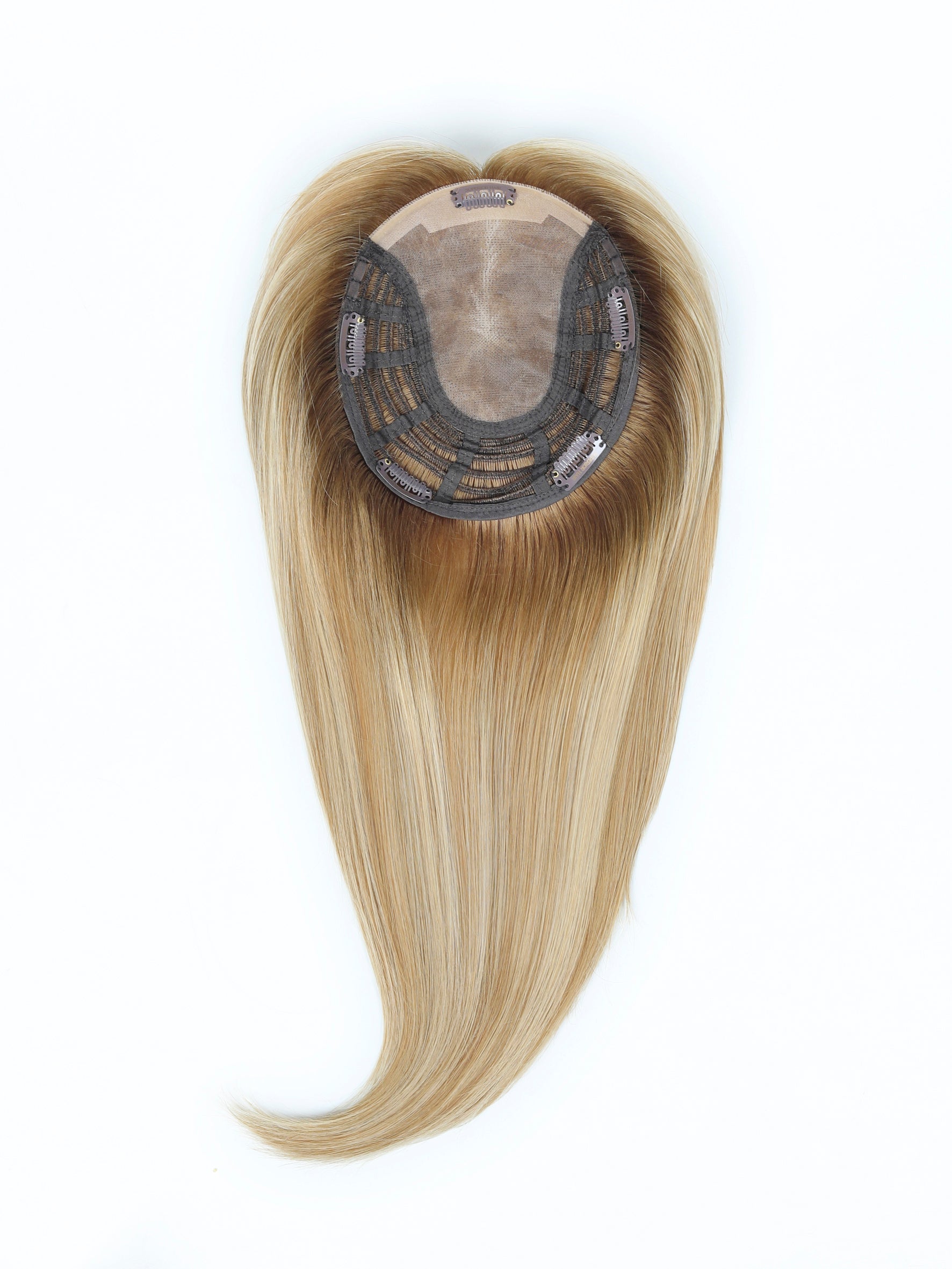 #Toffee Cream Balayage Topper With Invisible Wire