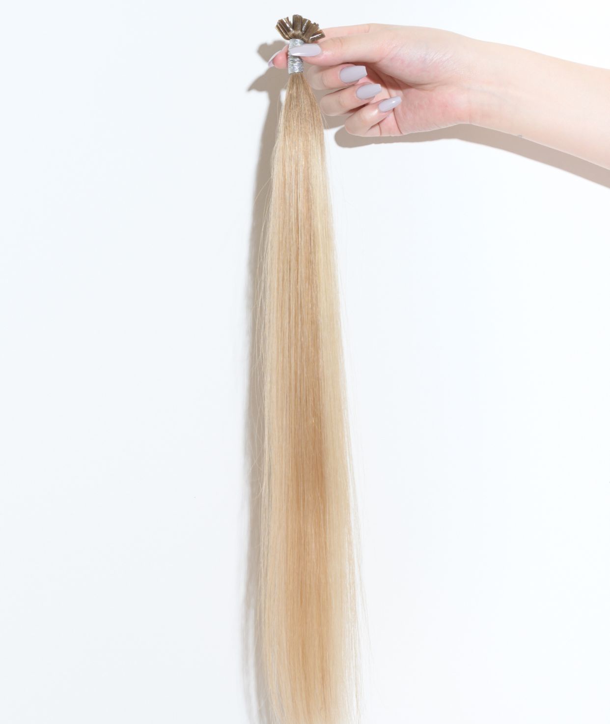 #Toffee Cream Balayage Pre Bonded U Tip Hair Extensions