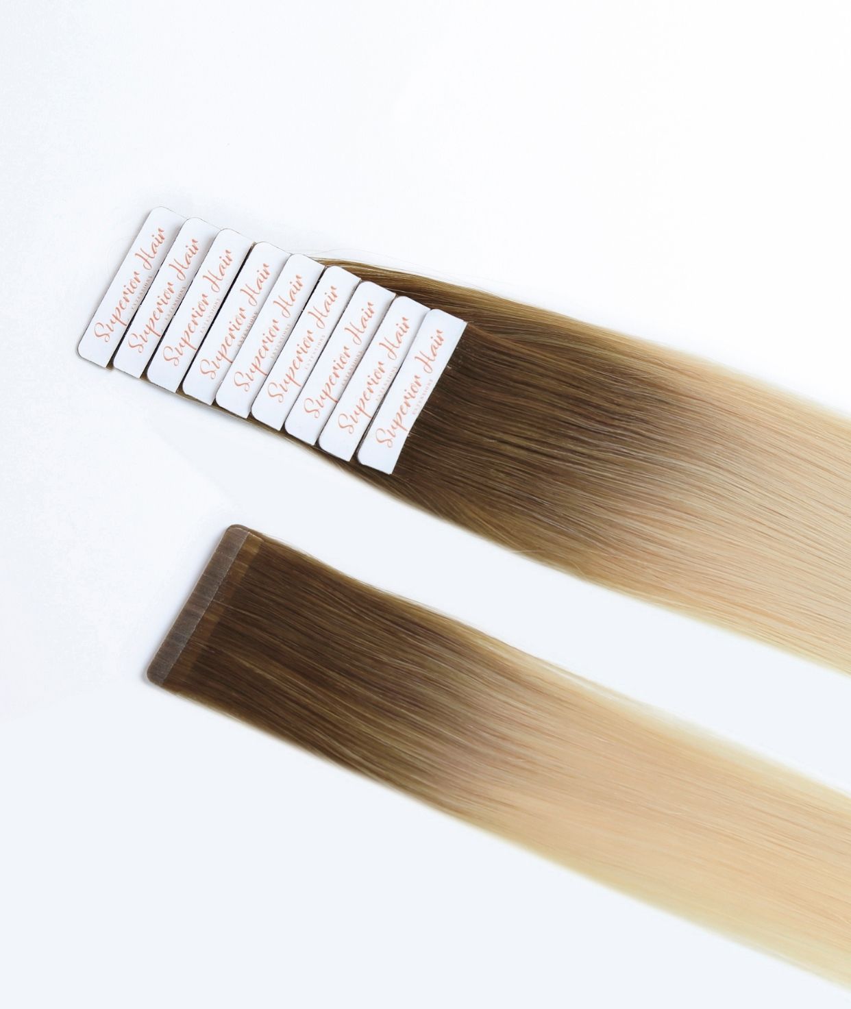 #Beach Blonde Ombre Ultra Seamless Tape In Hair Extensions (DISCONTINUED)