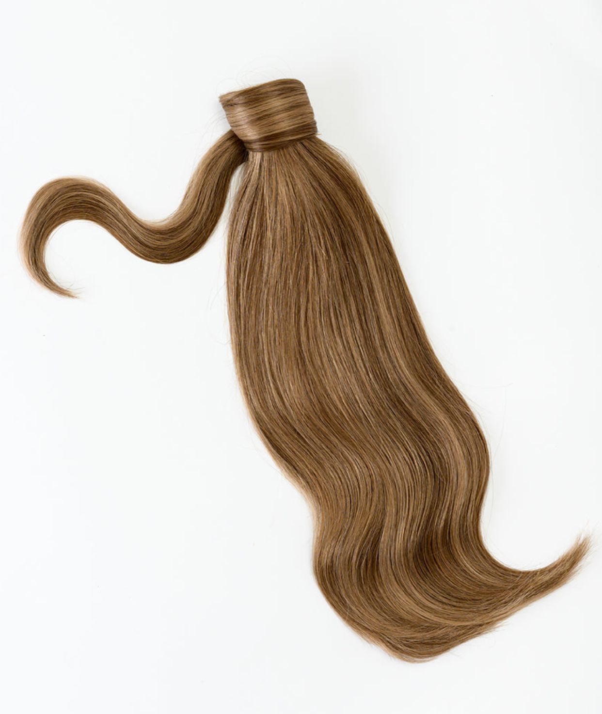 #Chestnut Brown Highlights Ponytail Extensions