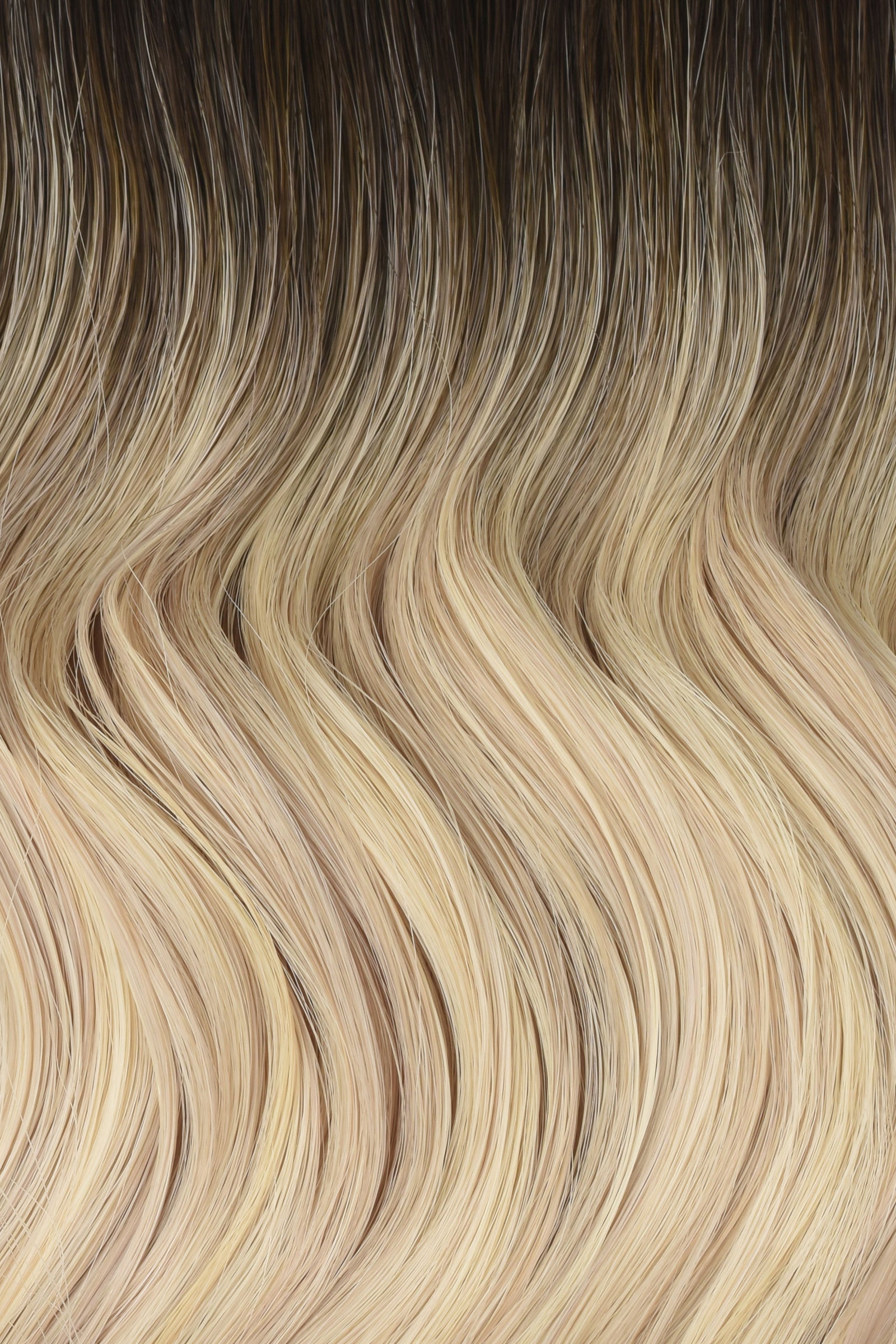 #Iced Coffee Balayage Butterfly Weft™ Extensions