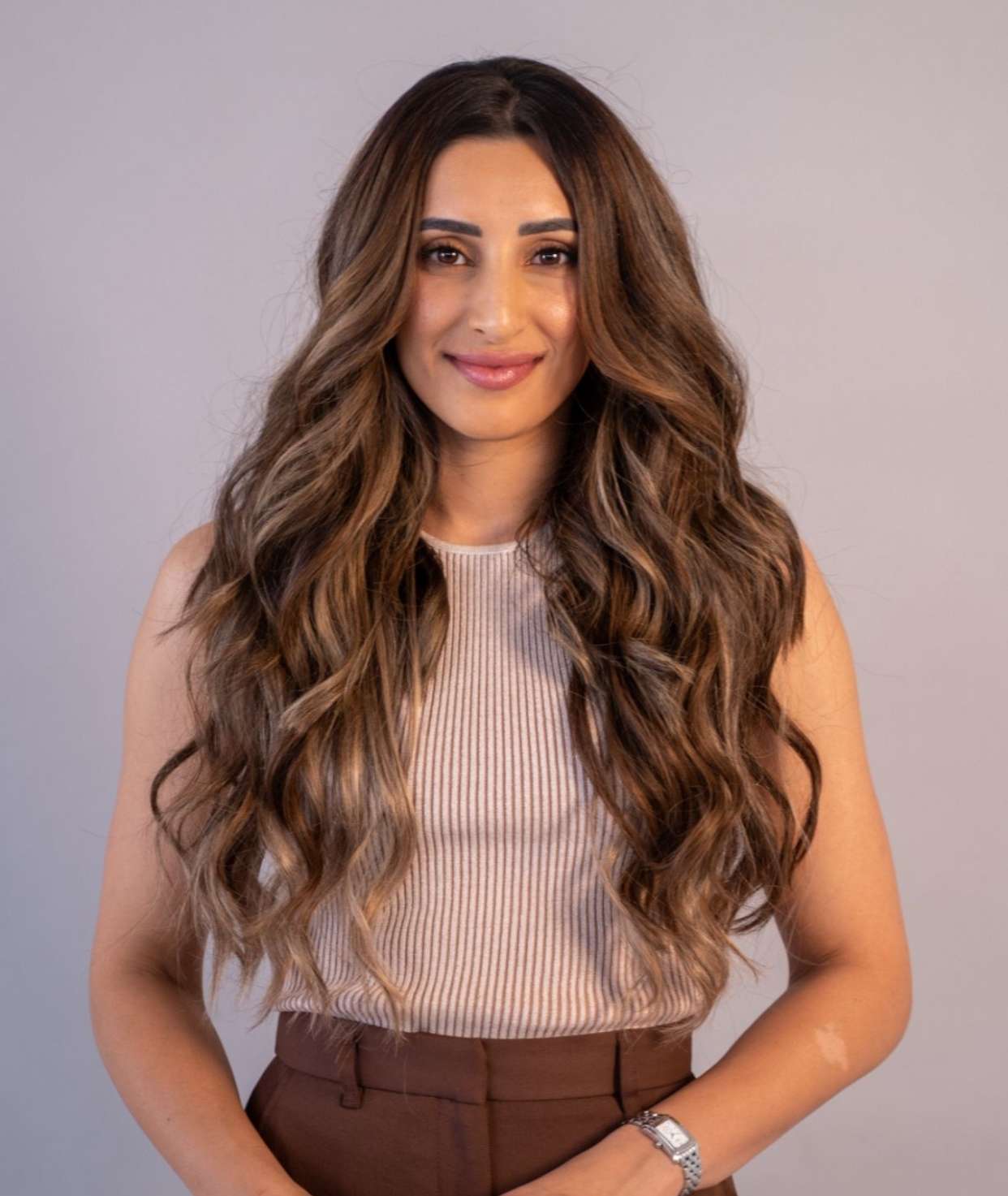 #Dark Ash Brown Balayage Traditional Weft Hair Extensions