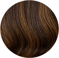 #Dark Brown Balayage Nano Tip Hair Extensions