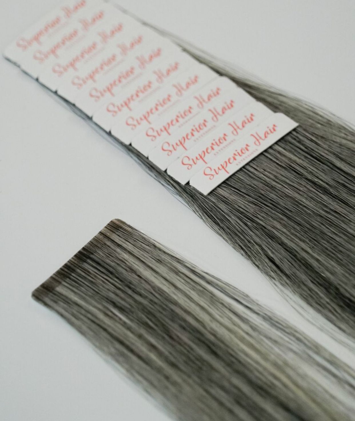 Light Grey Ultra Seamless Tape In Extensions