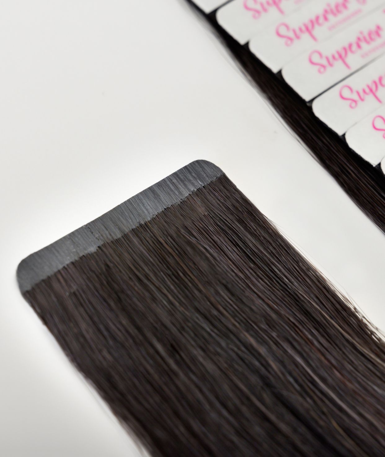 #1B Off-Black Ultra Seamless Tape In Hair Extensions