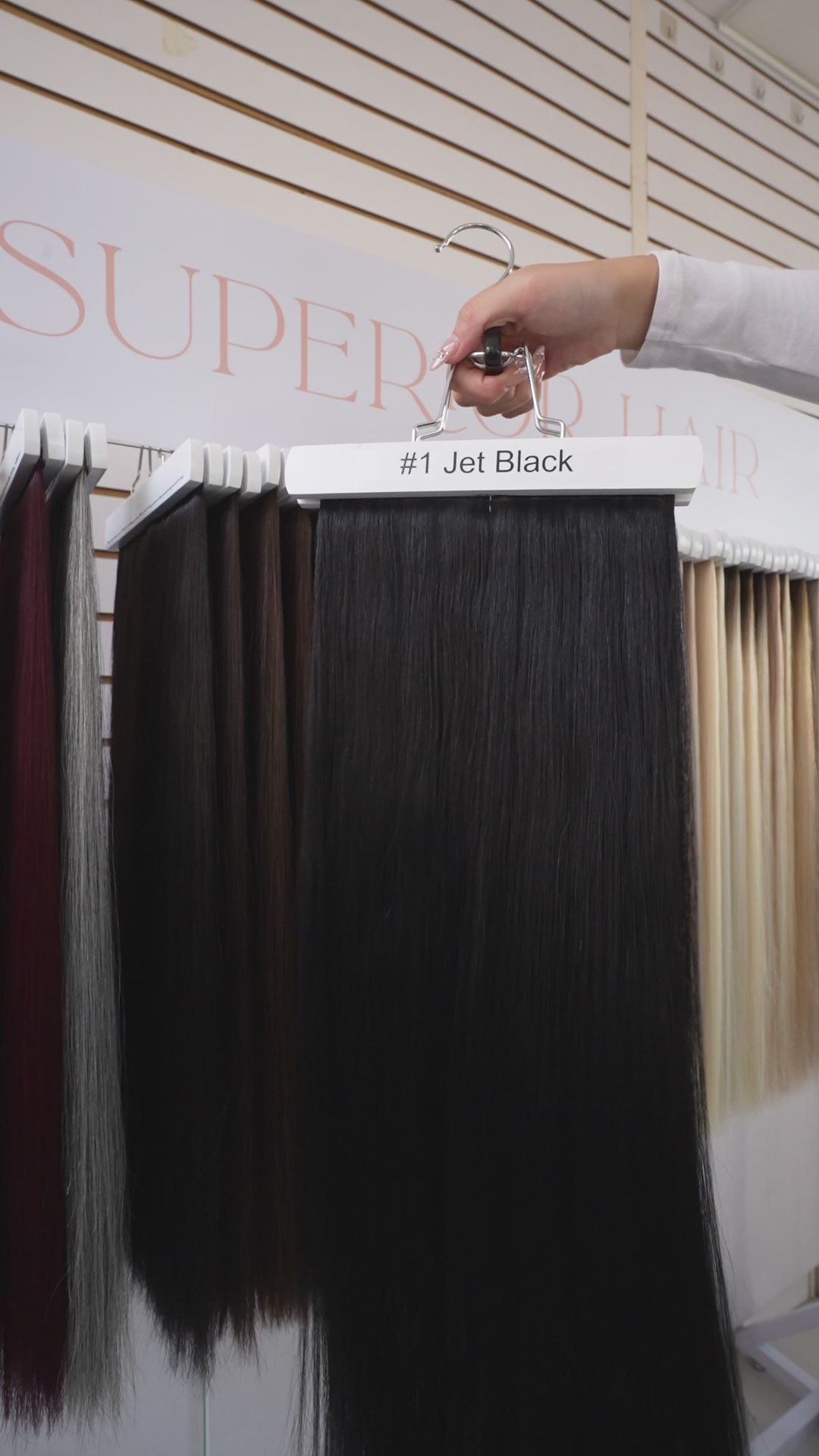 Load video: #1 Jet Black Mono Top Human Hair Wig
