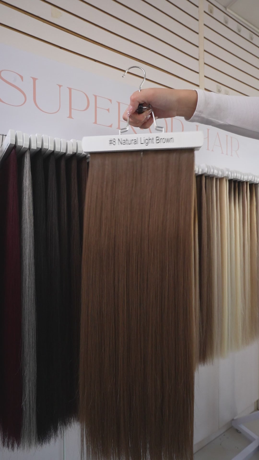 #8 Natural Light Brown Clip In Human Hair Fringe Extension