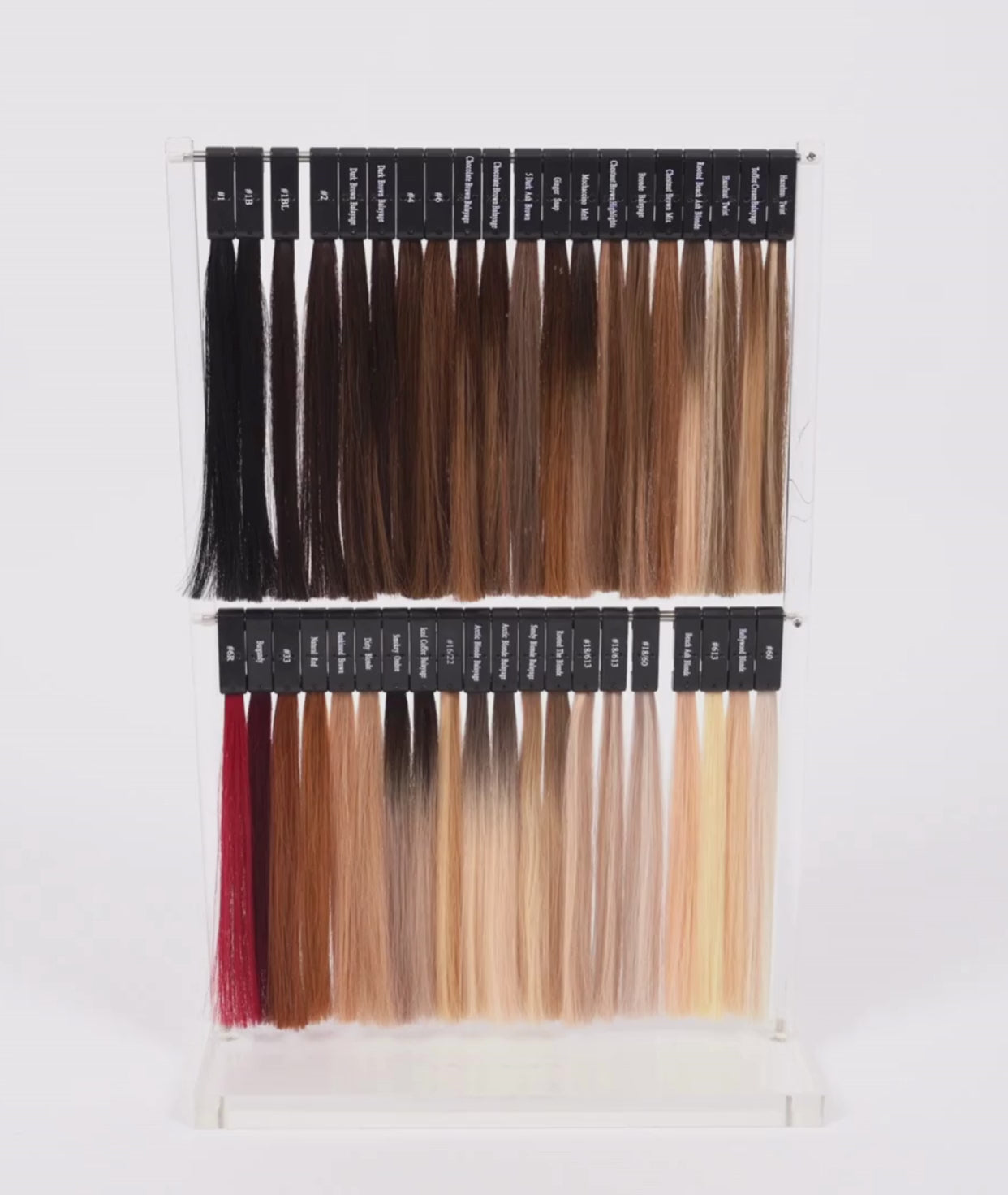 Load video: Superior Hair Extension Colour Stand