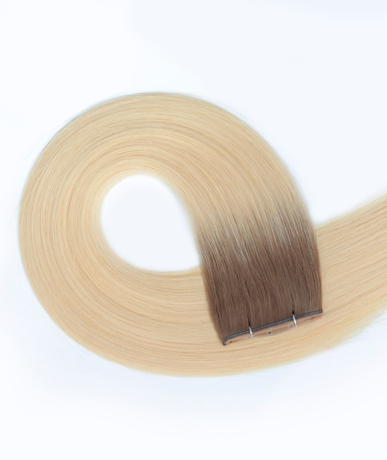 Rooted Hollywood Blonde Butterfly Weft™ Extensions (NEW)