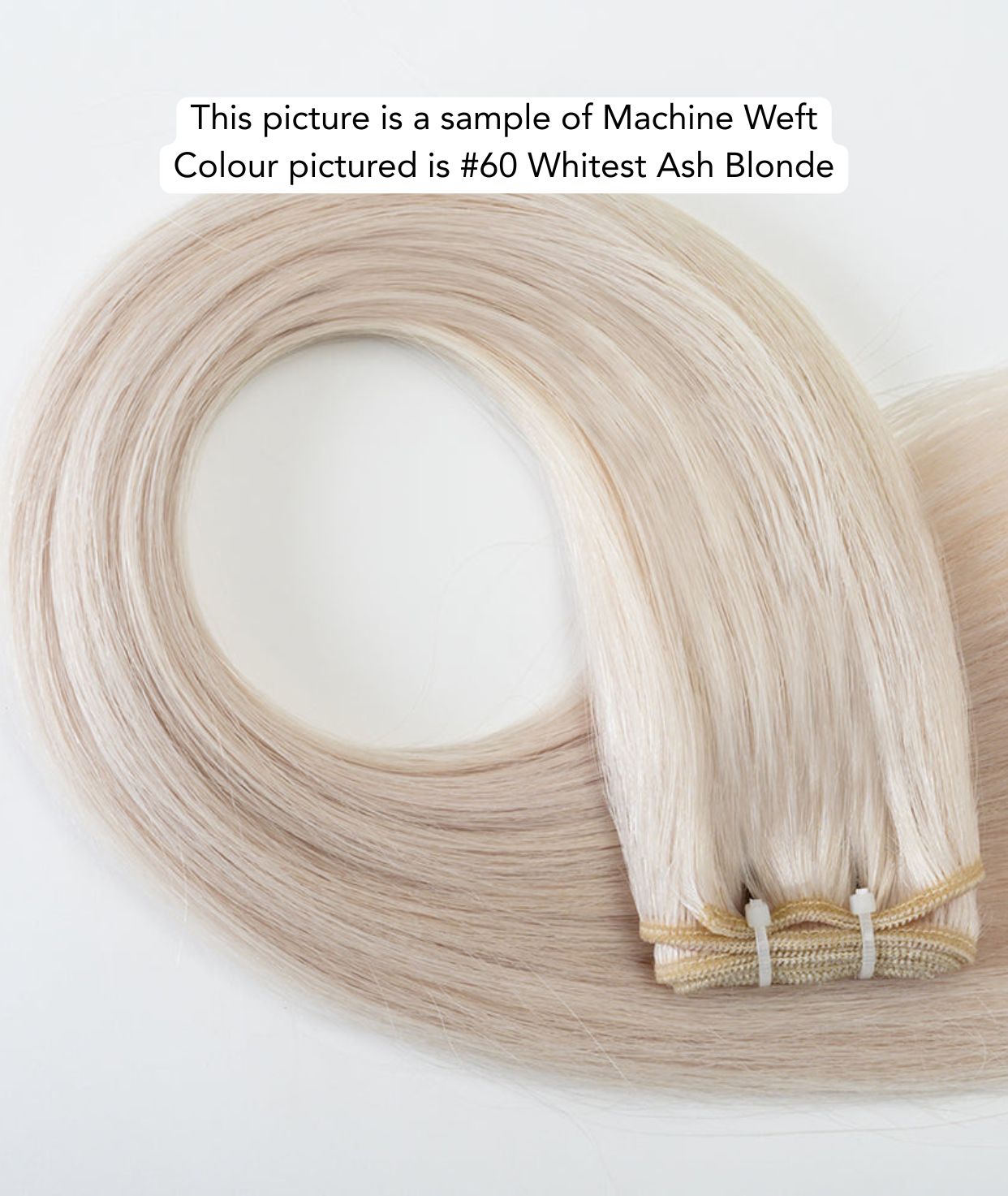 Light Grey Traditional Weft Hair Extensions (DISCONTINUED)
