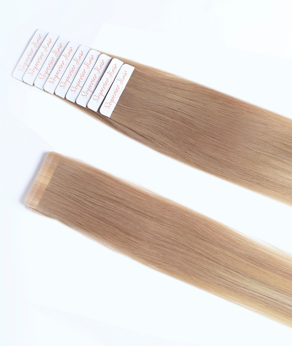 #Sandy Blonde Balayage Ultra Seamless Tape In Extensions