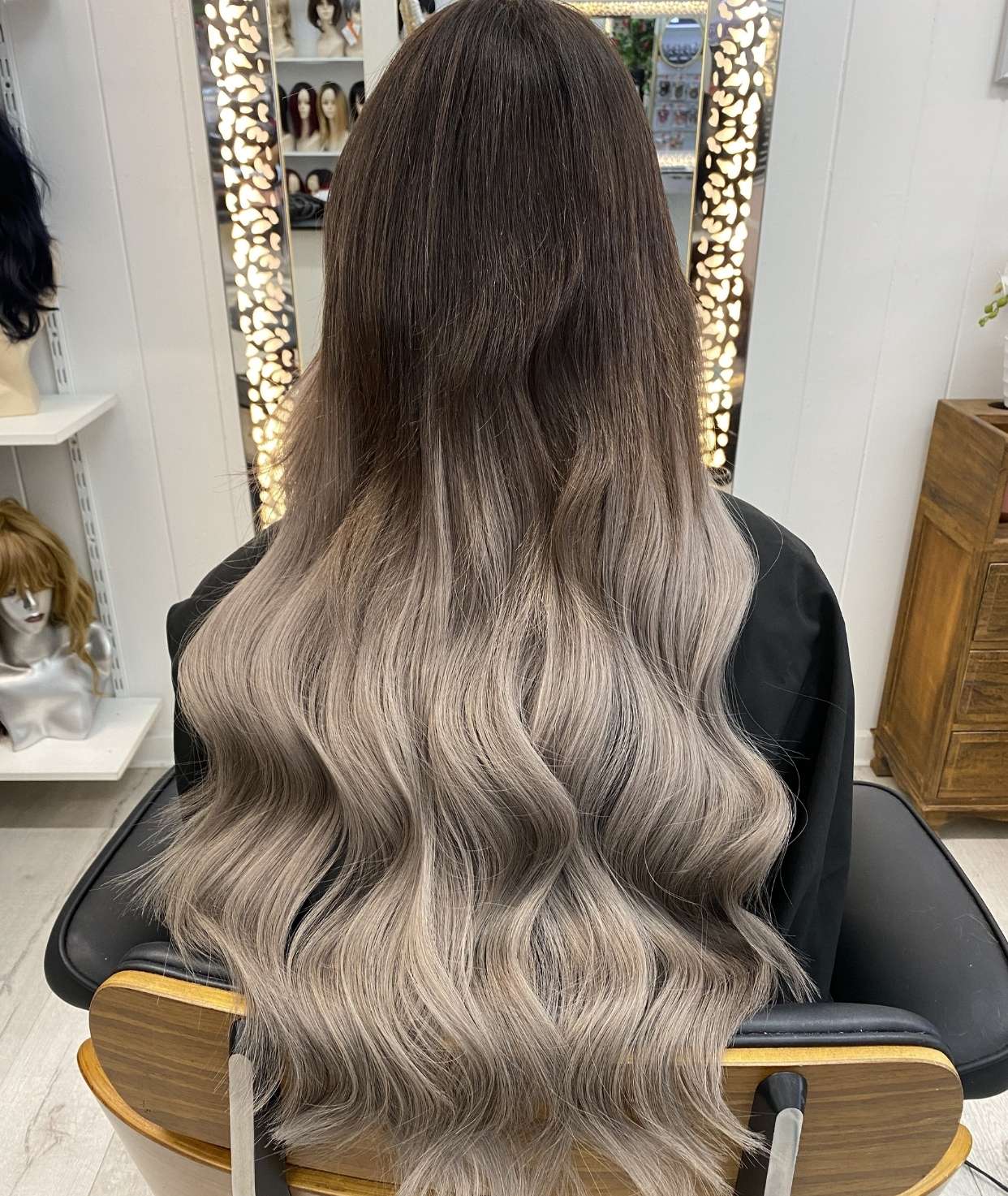 #Smokey Ombre Butterfly Weft™ Hair Extensions