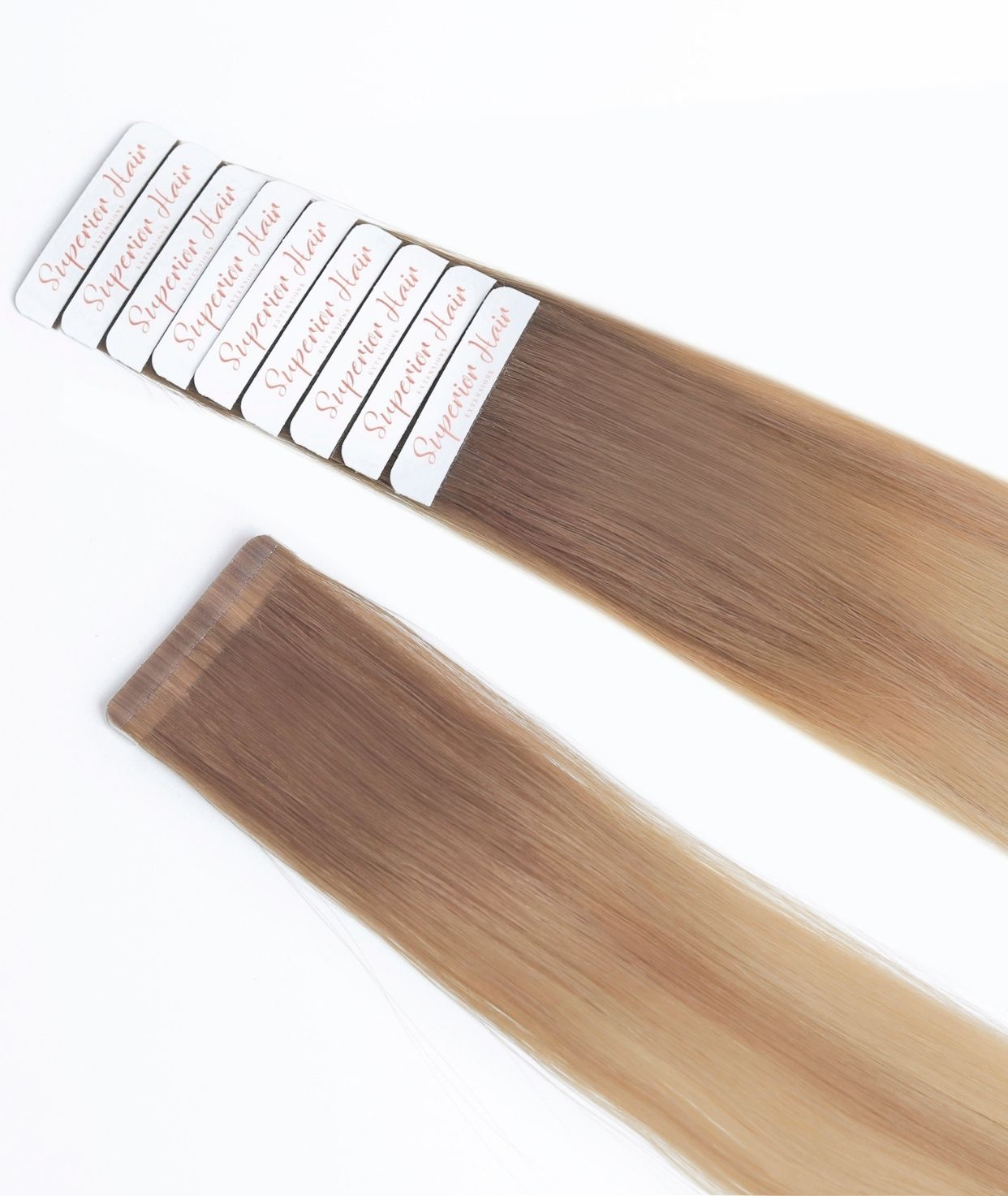 #Toffee Cream Balayage Ultra Seamless Tape In Hair Extensions