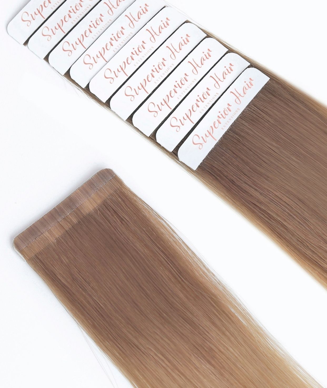 #Toffee Cream Balayage Ultra Seamless Tape In Hair Extensions