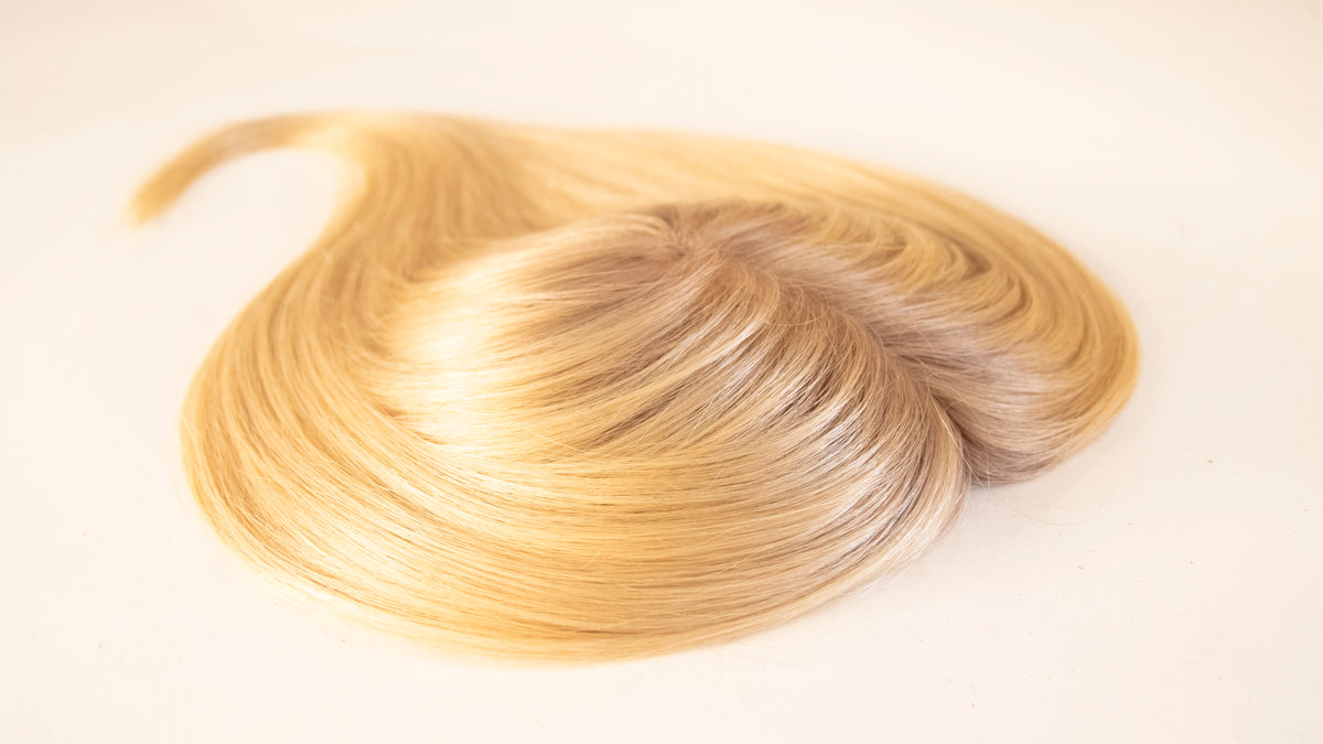 Beach Blonde Ombre Human Hair Topper