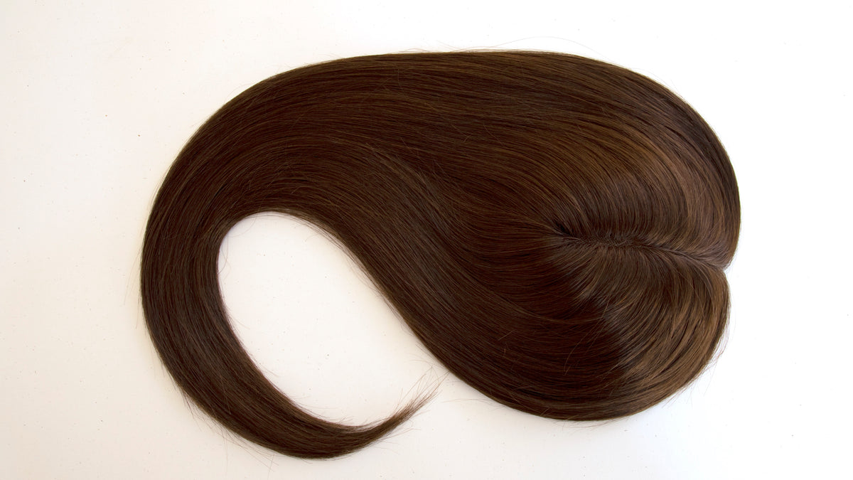 #2 Dark Brown 18&quot; Human Hair Topper