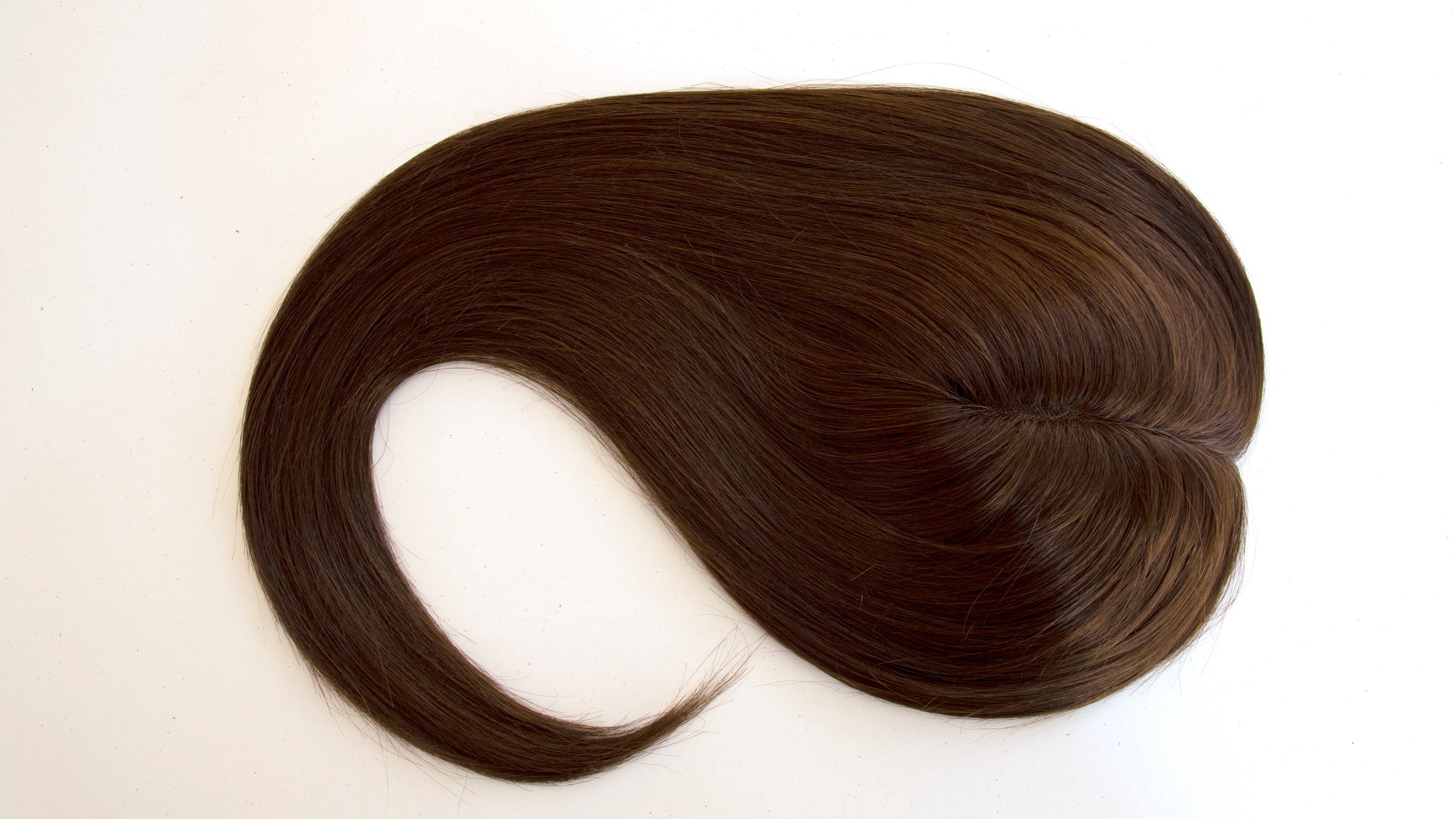 #2 Dark Brown 18" Human Hair Topper