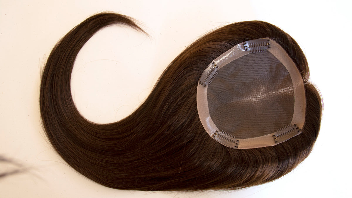 #2 Dark Brown 18&quot; Human Hair Topper