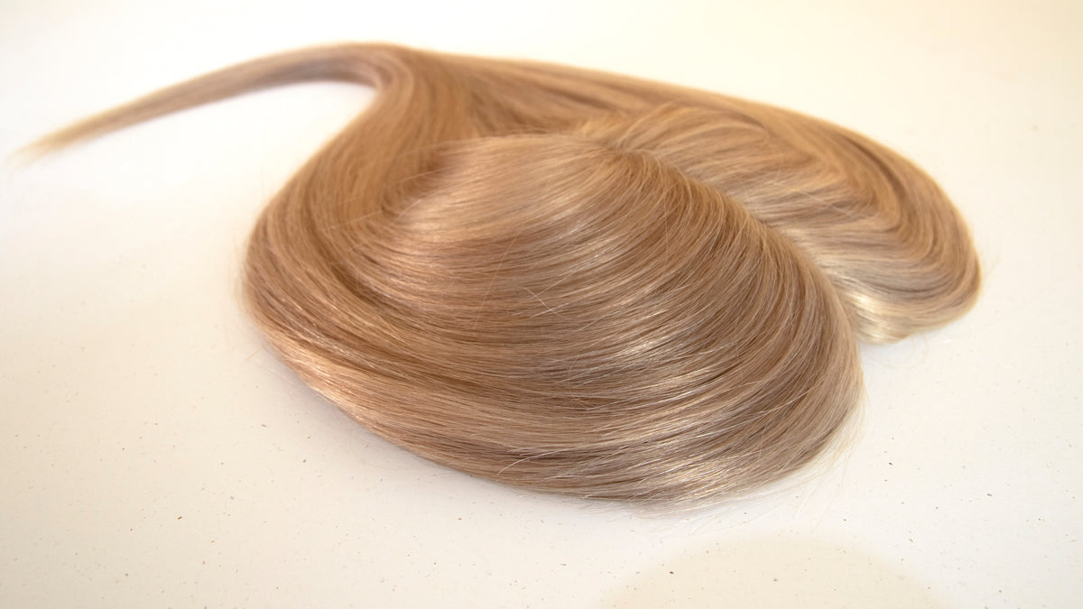 #18/60 Pearl Ash Blonde 12&quot; Human Hair Topper