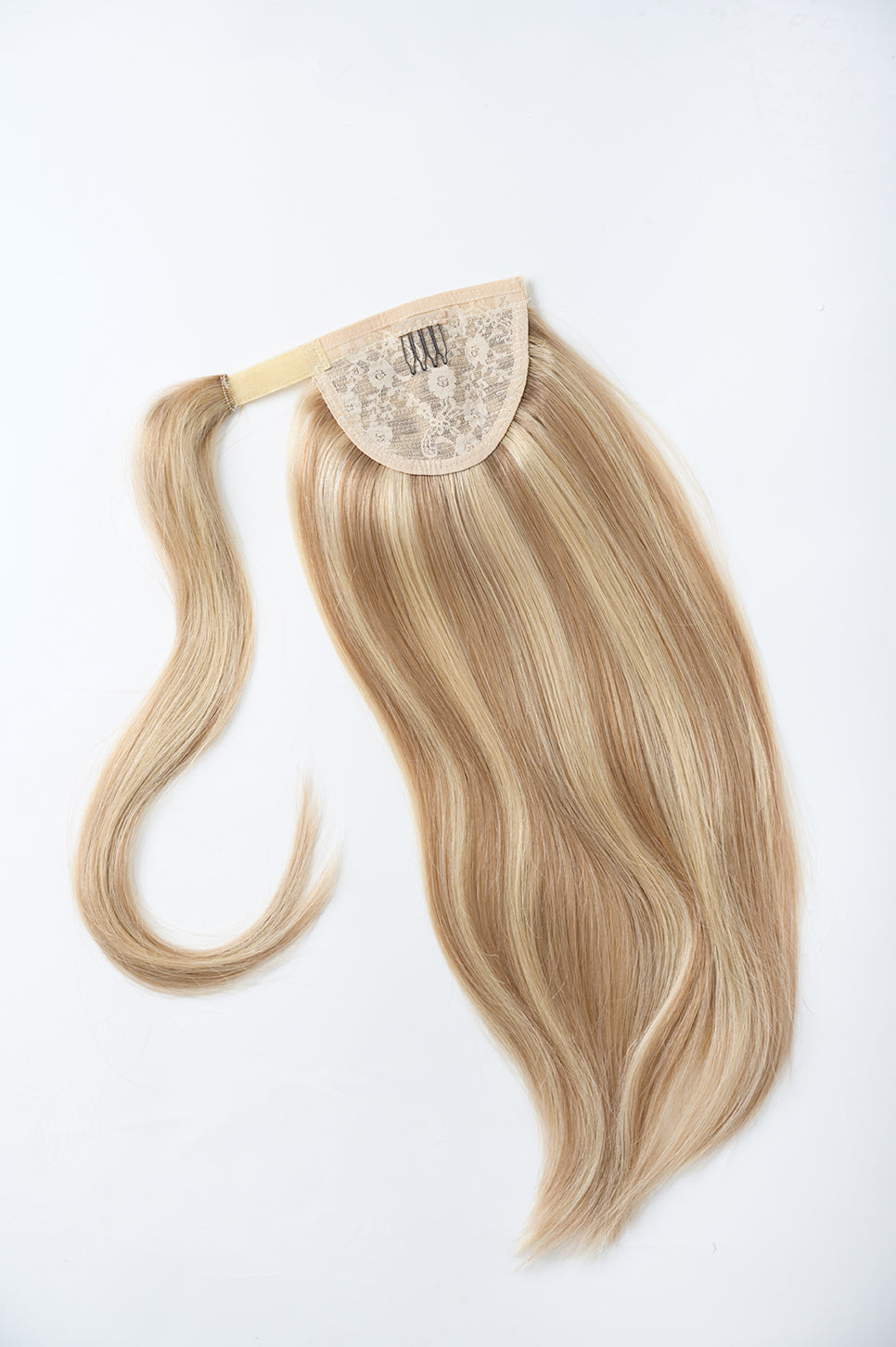 #16/22 Caramel Light Blonde Mix Ponytail Extensions