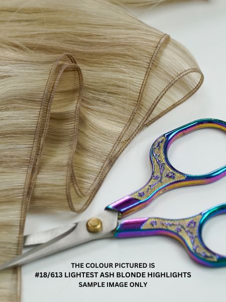 #8 Natural Light Brown Genius Weft Extensions