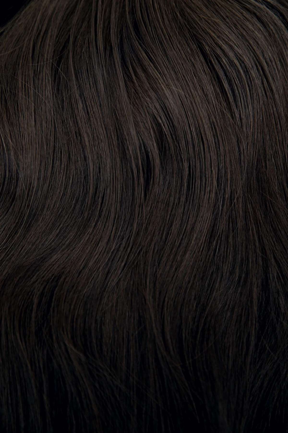 #1BL Darkest Brown Ponytail Extensions — Value Grade